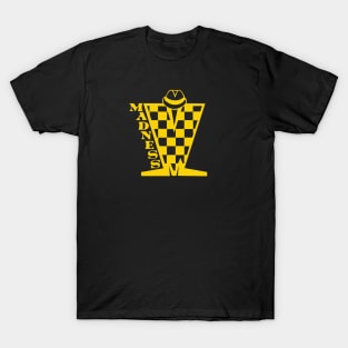 Madness Checkerboard HD - Yellow Gold T-Shirt